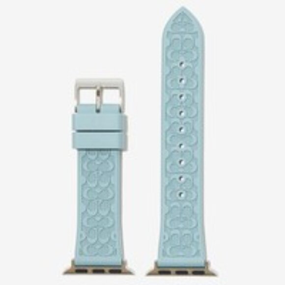 NEW Coach Apple Watch Strap Band Blue - Picture 8 of 10